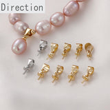 Gold-Plated Melon Seed Buckle Pearl DIY Accessories