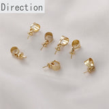 Gold-Plated Melon Seed Buckle Pearl DIY Accessories