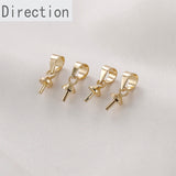Gold-Plated Melon Seed Buckle Pearl DIY Accessories