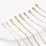 14k/18k Plated Lock Bone Chain Fine Chain, Fashionable Commuting Style