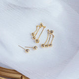 14k Electric Plated Tassels Earrings For Women