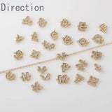 14k Double Hanging Zircon Pendant for DIY Jewelry