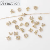 14k Double Hanging Zircon Pendant for DIY Jewelry