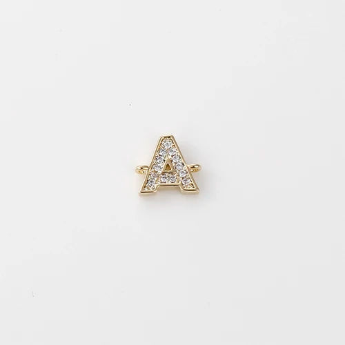 14k Double Hanging Zircon Pendant for DIY Jewelry