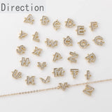 14k Double Hanging Zircon Pendant for DIY Jewelry