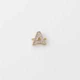 14k Double Hanging Zircon Pendant for DIY Jewelry