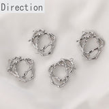 14k Bag Cold Wind Irregular Line Earrings Pendant DIY Jewelry Accessories
