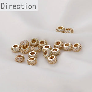 14k Zircon Beads for DIY Bracelet Necklace Earrings