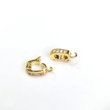 14k Bag Preserving Clasp Micro Zircon Melon Seed Pendant Clasp