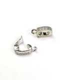 14k Bag Preserving Clasp Micro Zircon Melon Seed Pendant Clasp