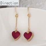 14k Bag Long Knotted Single Ear Needle Silver Needle Earrings
