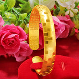 14k Heart Sutra Bracelet Bangle Fine Jewelry