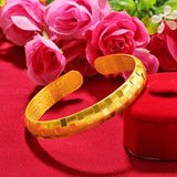 14k Heart Sutra Bracelet Bangle Fine Jewelry