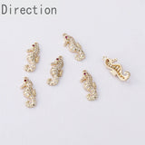 14k Butterfly Zircon Pendant DIY Earrings Necklace Chain - Accessories