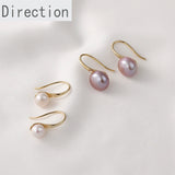 14k Coated Copper Plated Pearl Ear Hook Earrings DIY Hand Accessories
