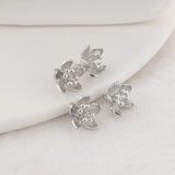 14k Brass Metal Flower Charms Pendant Jewelry Making Supplies Diy