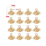 14k Brass Metal Flower Charms Pendant Jewelry Making Supplies Diy