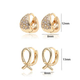 14k Brass Zircon Earrings Hooks DIY Jewelry Findings