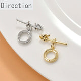 14k Zircon OT Buckle for Pearl Necklace Bracelet