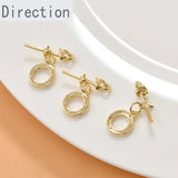 14k Zircon OT Buckle for Pearl Necklace Bracelet