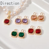 14k Square Diamond Pendant for Jewelry Making