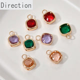 14k Square Diamond Pendant for Jewelry Making