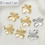 14k Retention Small Flower Petal Copper Bracelet Necklace Pendant Material