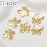 14k Retention Small Flower Petal Copper Bracelet Necklace Pendant Material