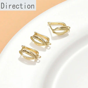 14k Retention Tulip French Ear Hook Diy Earrings Accessories