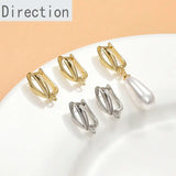 14k Retention Tulip French Ear Hook Diy Earrings Accessories