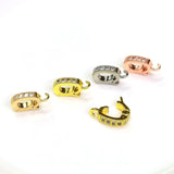 14k Micro-inlaid Gourd Seeds Buckle Necklace Pendant Fastener