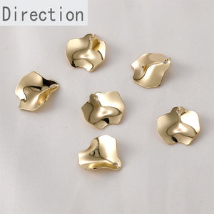 14k Copper Plated Real Rose Petals Ginkgo Leaf DIY Jewelry Material