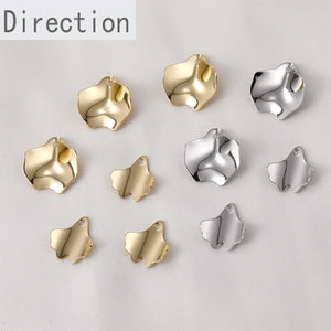 14k Copper Plated Real Rose Petals Ginkgo Leaf DIY Jewelry Material