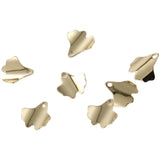 14k Copper Plated Real Rose Petals Ginkgo Leaf DIY Jewelry Material