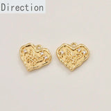 14k Copper Butterfly Zircon Pendant for DIY Jewelry