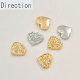 14k Copper Butterfly Zircon Pendant for DIY Jewelry