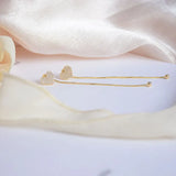 Micro-Encrusted Zircon Long Earrings for Women