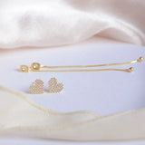 Micro-Encrusted Zircon Long Earrings for Women