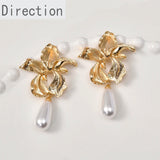 14k Flower Silver Needle Earrings DIY Jewelry Material
