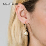 14k Filled Beach Shells Earrings 30MM Hoop Circle Jewelry Boho Brincos