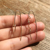 14k Filled Romantic Heart Earrings Gift Vintage Pendientes For Women