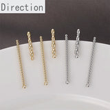 14k Filled Peas and Rice Chain with Pearl Earrings DIY Material