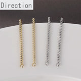 14k Filled Peas and Rice Chain with Pearl Earrings DIY Material