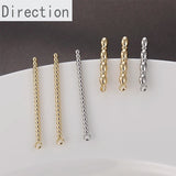 14k Filled Peas and Rice Chain with Pearl Earrings DIY Material