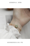 14K Jade Gemstone Bracelet for Women