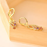 14k Real Gold Earrings for Women, Wedding Accessory, Wife Gift