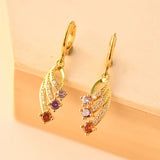 14k Real Gold Earrings for Women, Wedding Accessory, Wife Gift