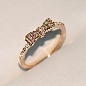 14k Crystal Wedding Diamond Ring for Women Sterling Silver Jewelry