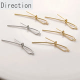 14k Long Knot Copper Plated Pendant DIY Accessories