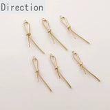 14k Long Knot Copper Plated Pendant DIY Accessories